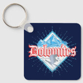 ドロミテスサウスチロルレトロスキーヤーヴィンテージスキー キーホルダー (正面)