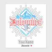 ドロミテスサウスチロルレトロスキーヤーヴィンテージスキー シール (シート)