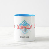 ドロミテスサウスチロルレトロスキーヤーヴィンテージスキー マグカップ (中央)