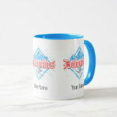 ドロミテスサウスチロルレトロスキーヤーヴィンテージスキー マグカップ (正面右)