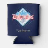 ドロミテスサウスチロルレトロスキーヤーヴィンテージスキー 缶クーラー (正面)