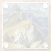 ドロミテスサウス・チロルイタリア ガラスコースター (裏面)