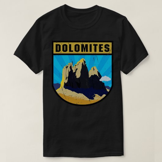 ドロミテスマウンテンズイタリア Tシャツ (デザイン正面)