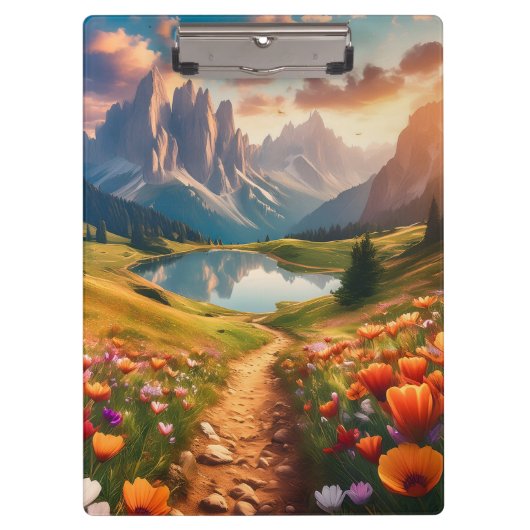 ドロミテスレイクヴィンテージスタイル クリップボード (正面)