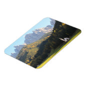 ドロミテス山長方形マグネット付き教会 マグネット (左側)