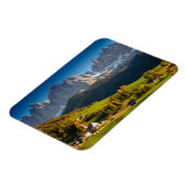 ドロミテス族の村で秋長方形マグネット マグネット (左側)