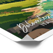 ドロミートアルプスイタリアトラベルヴィンテージイラストレーション ポスター (角)