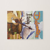 ドロミートイタリア旅行ポスター ジグソーパズル (横)