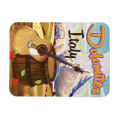 ドロミートイタリア旅行ポスター マグネット (横)