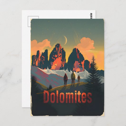 ドロミートハイキング ポストカード (正面/裏面)