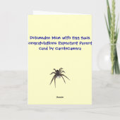 ドロメデスおめでとう　妊婦 カード (裏面)