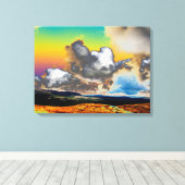 ドロモアカードアクリルプリントの色 キャンバスプリント (インサイチュ (ウッドフロア))