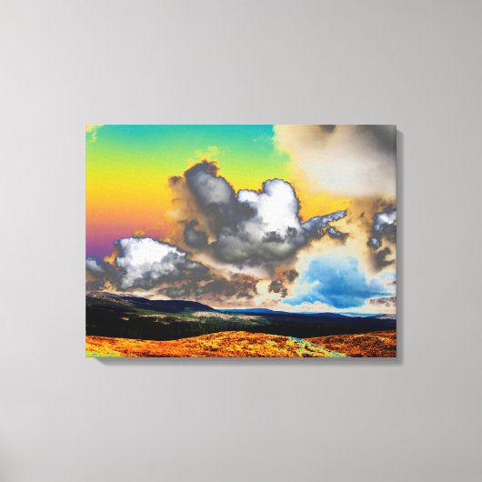 ドロモアカードアクリルプリントの色 キャンバスプリント (正面)