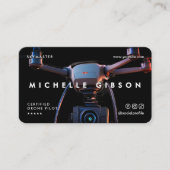 ドロモダンン演算子プロフェッショナルUAVパイロット 名刺 (正面)