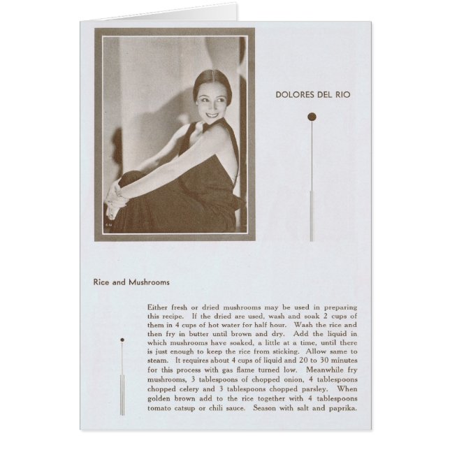 ドロレスDelリオのレシピ (正面)