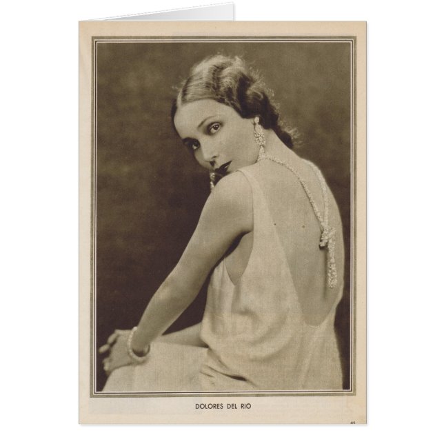 ドロレスDelリオの1930年のヴィンテージのポートレート (正面)