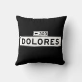ドロレスSt.のサンフランシスコの道路標識 クッション (裏面)