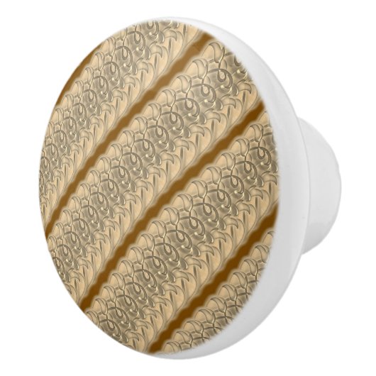 ドロワーノブ – 3Dフィリーグリーデザイン セラミックノブ (右)