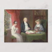 『ドローイング・ルームのテーブルでのグループ・ポートレート』(油彩・キャンバス ポストカード (正面)