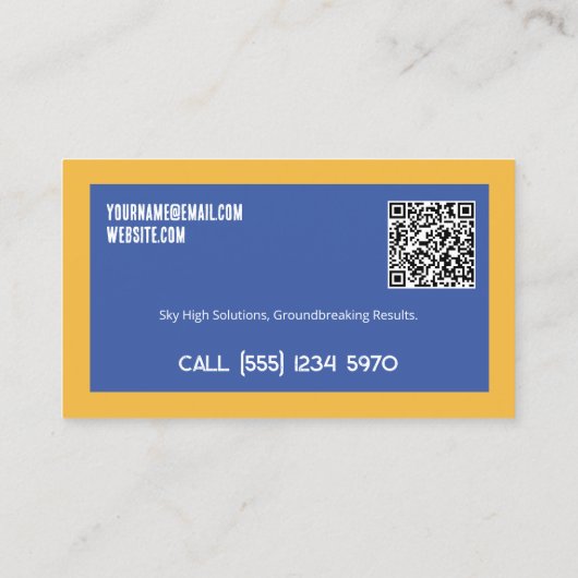 ドローネカスタムサービスQR 名刺 (裏面)