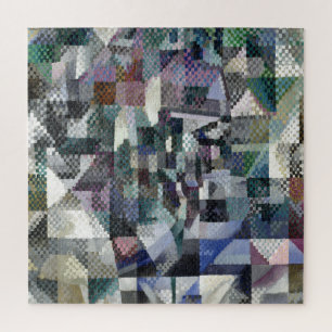 ドローネクラアシカル抽象芸術絵画アートの窓3 ジグソーパズル