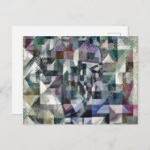 ドローネクラアシカル抽象芸術絵画アートの窓3 ポストカード (正面/裏面)