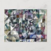 ドローネクラアシカル抽象芸術絵画アートの窓3 ポストカード (正面)