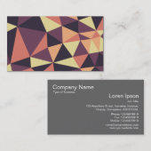 ドローネースタイル三角形抽象芸術02 名刺 (正面/裏面)