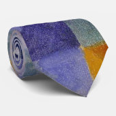 ドローネー クラシック アブストラクトアート絵画 青 緑 ネクタイ (ロール)