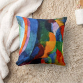 ドローネー – 円形型枠、太陽、月、 クッション (ブランケット)