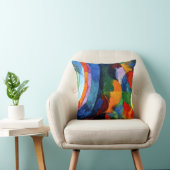 ドローネー – 円形型枠、太陽、月、 クッション (椅子)