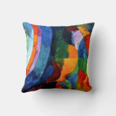 ドローネー – 円形型枠、太陽、月、 クッション (裏面)