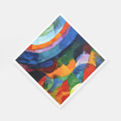 ドローネー – 円形型枠、太陽、月、 スタンダードランチョンナプキン (角)