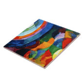 ドローネー – 円形型枠、太陽、月 タイル (側面)