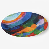 ドローネー – 円形型枠、太陽、月、 ペーパープレート (アングル)