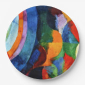 ドローネー – 円形型枠、太陽、月、 ペーパープレート (正面)