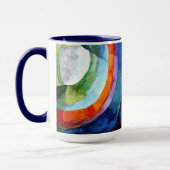 ドローネー – 円形型枠、太陽、月 マグカップ (左)