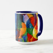 ドローネー – 円形型枠、太陽、月 マグカップ (正面右)