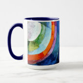 ドローネー – 円形型枠、太陽、月 マグカップ (左)