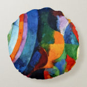 ドローネー – 円形型枠、太陽、月、 ラウンドクッション (裏面)