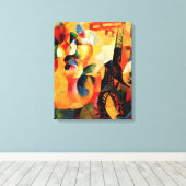 ドローネー – 太陽、塔、飛行機 キャンバスプリント (インサイチュ (ウッドフロア))