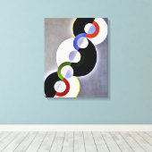 ドローネー – 無限リズム キャンバスプリント (インサイチュ (ウッドフロア))