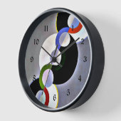 ドローネー – 無限リズム 壁時計 (傾斜)