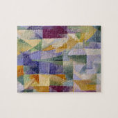 ドローネ抽象芸術ア絵画ートの窓 ジグソーパズル (横)