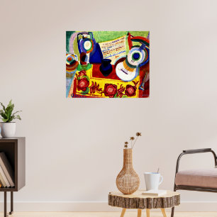 ドローネ – ポルトガル語の静物詩 ポスター