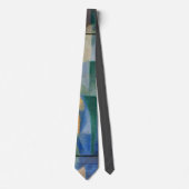ドローネClaasic抽象芸術絵画アートズブルーグリーン ネクタイ (正面)