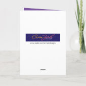 ドローピーおもしろいハンプ付きラクダ誕生日 カード (裏面)