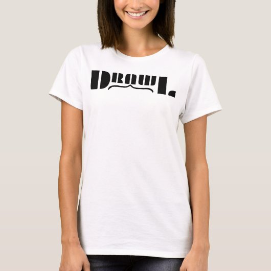 ドロールOG レディース ホワイトTシャツ Tシャツ (正面)