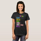 ドローンおもしろいマイライフコーヒードローン Tシャツ (正面フル)