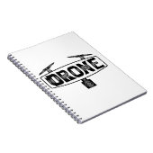 ドローンという言葉でドローンを打つ ノートブック (右側)